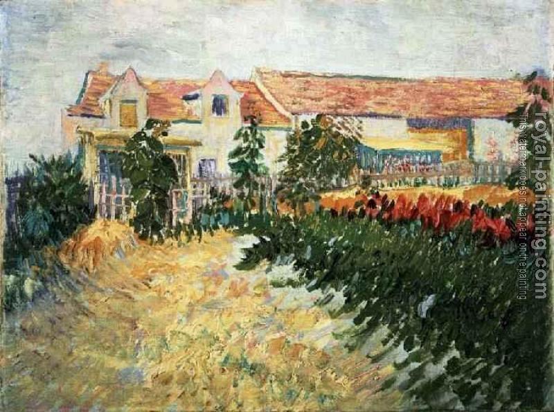 Vincent Van Gogh : House with Sunflowers